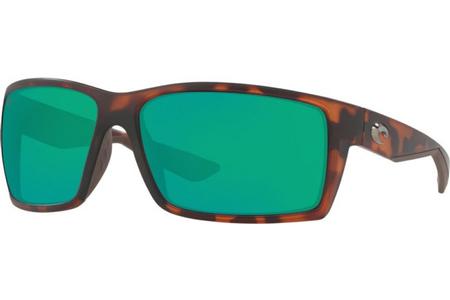 REEFTON WITH MATTE RETRO TORTOISE FRAMES AND POLARIZED GREEN LENSES