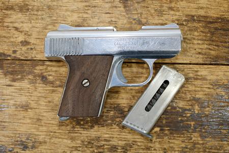 MP-25 25 AUTO POLICE TRADE-IN PISTOL WOOD GRIPS