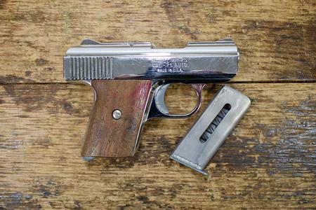 MP-25 25 AUTO POLICE TRADE-IN PISTOL WOOD GRIPS