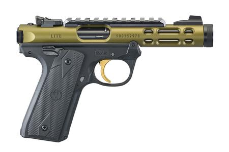 MARK IV 22/45 LITE 22LR RIMFIRE PISTOL WITH OD GREEN ANODIZED SILDE