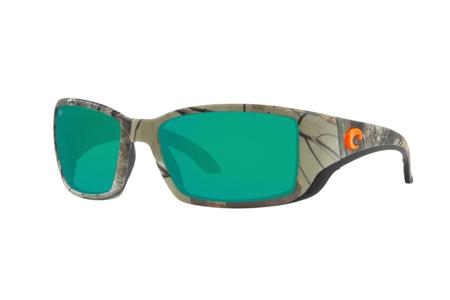 BLACKFIN WITH REALTREE XTRA CAMO FRAMES AND GREEN MIRROR POLARIZED LENSES