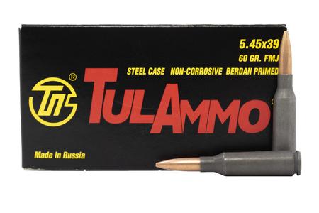 5.45X39MM 60 GR FMJ STEEL CASE 20/BOX