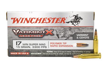 17 WSM 15 GR POLYMER TIP RAPID EXPANSION VARMINT X LEAD FREE 50/BOX