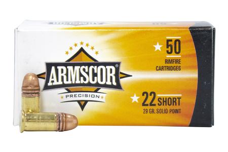 22 SHORT 29 GR SOLID POINT 50/BOX