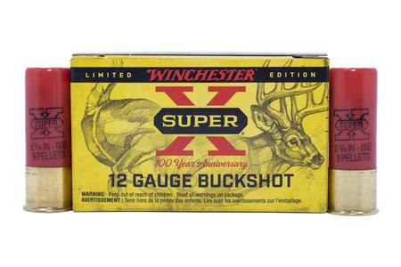 12 GAUGE 2.75 IN 9 PELLET 00 BUCKSHOT 100 YEAR ANNIVERSARY 10/BOX