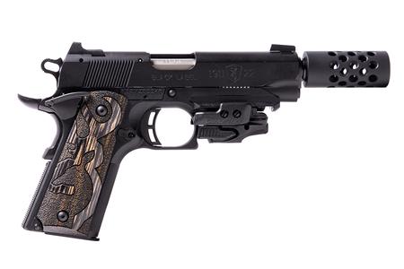 1911-22 BLACK LABEL 22LR SUPPRESSOR READY PISTOL WITH MUZZLE BRAKE AND CRIMSON