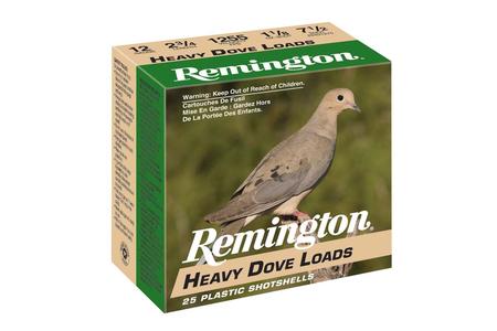 12 GAUGE 2 3/4 IN. 1 1/8 OZ. 7.5 SHOT HEAVY DOVE LOADS 25/BOX