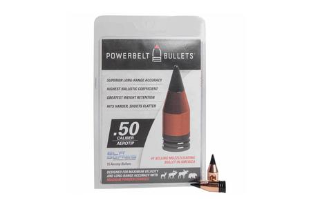 POWERBELT ELR BULLETS 15 PK 50 CAL 330GR AEROTIP