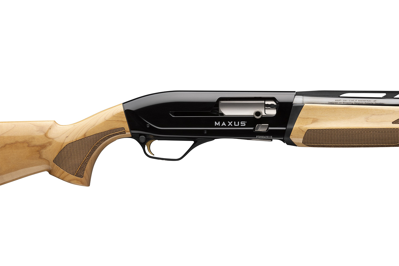 BROWNING FIREARMS Maxus II Hunter Maple 12-Gauge Semi-Auto Shotgun with AAAA Maple Stock