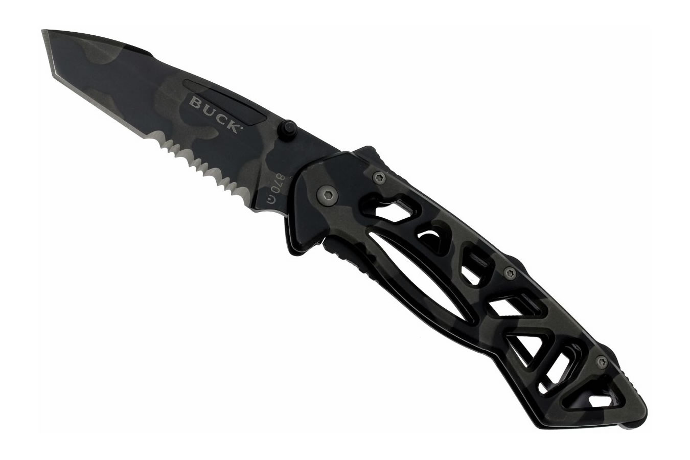 BUCK KNIVES 870 Bones in Tiger Stripe Camo