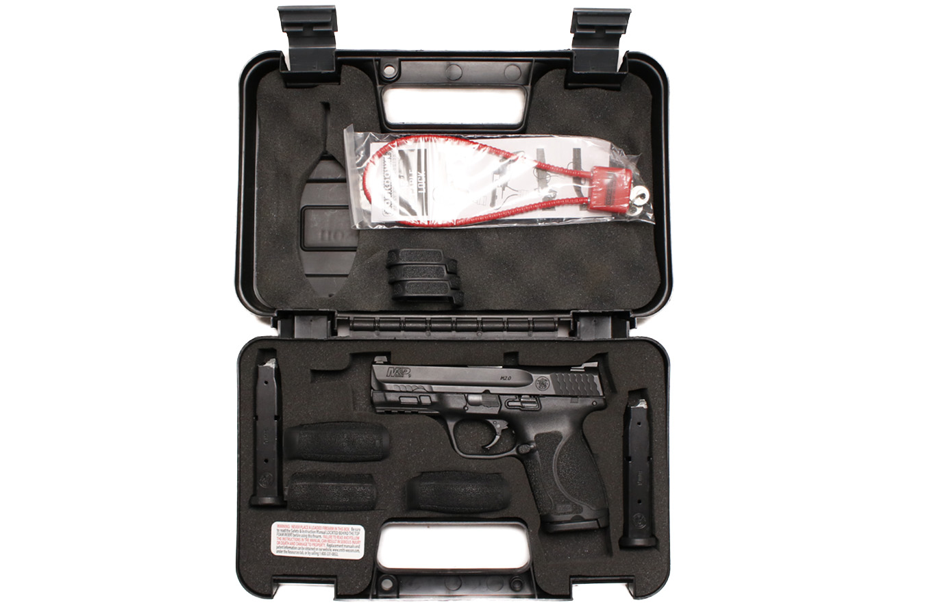 SMITH AND WESSON M&P9 M2.0 9mm Used Law Enforcement Sample Firearm with Night Sights, Three Magazines and Original Box