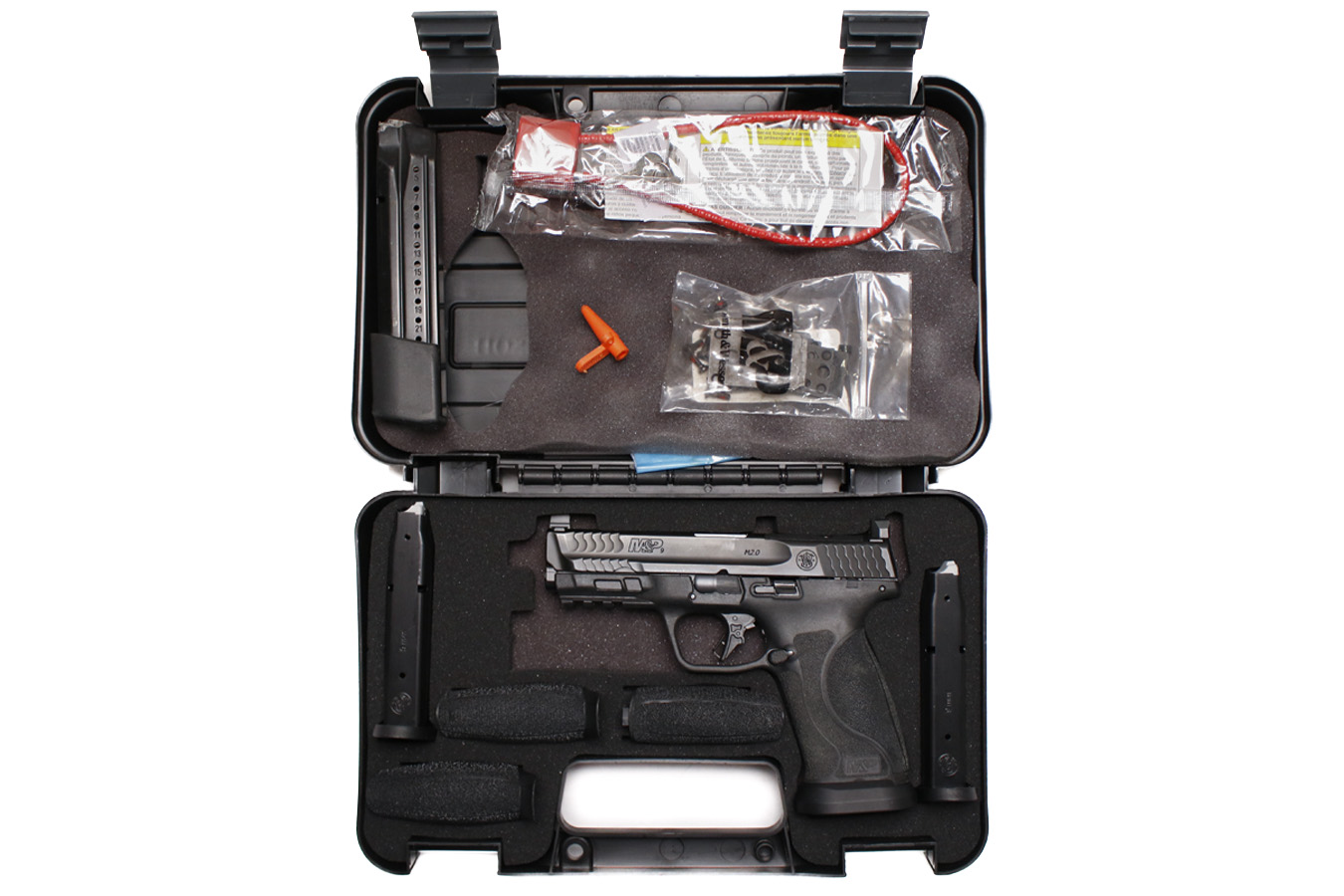 SMITH AND WESSON M&P9 M2.0 9mm Full-Size Optic Ready Law Enforcement Sample Pistol with Optic Night Sights and Three Magazines