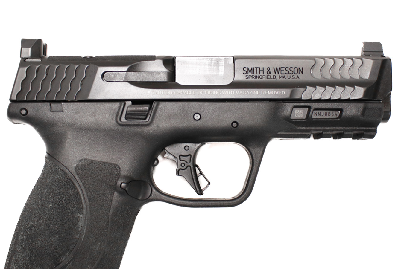 SMITH AND WESSON M&P9 M2.0 9mm Full-Size Optic Ready Law Enforcement Sample Pistol with Optic Night Sights and Three Magazines