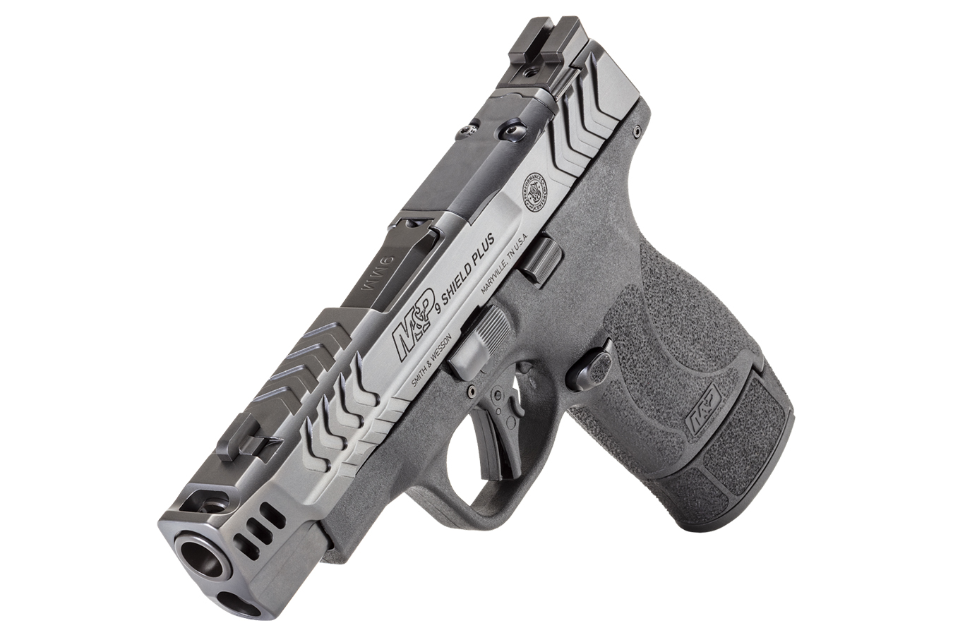 SMITH AND WESSON M&P9 Shield Plus Carry Comp 9mm Optic Ready Performance Center Pistol with Ported