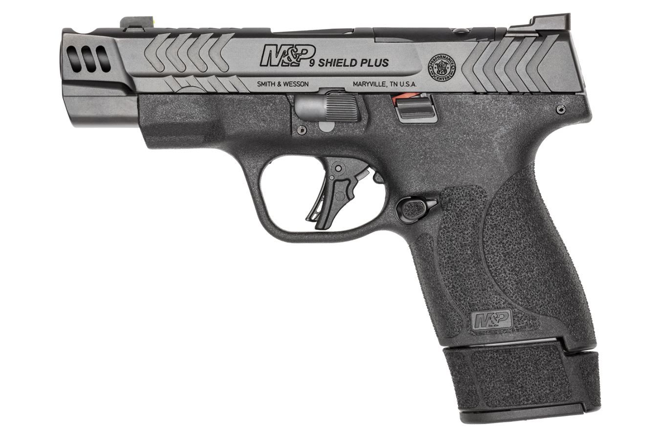 SMITH AND WESSON M&P9 Shield Plus Carry Comp 9mm Optic Ready Performance Center Pistol with Ported