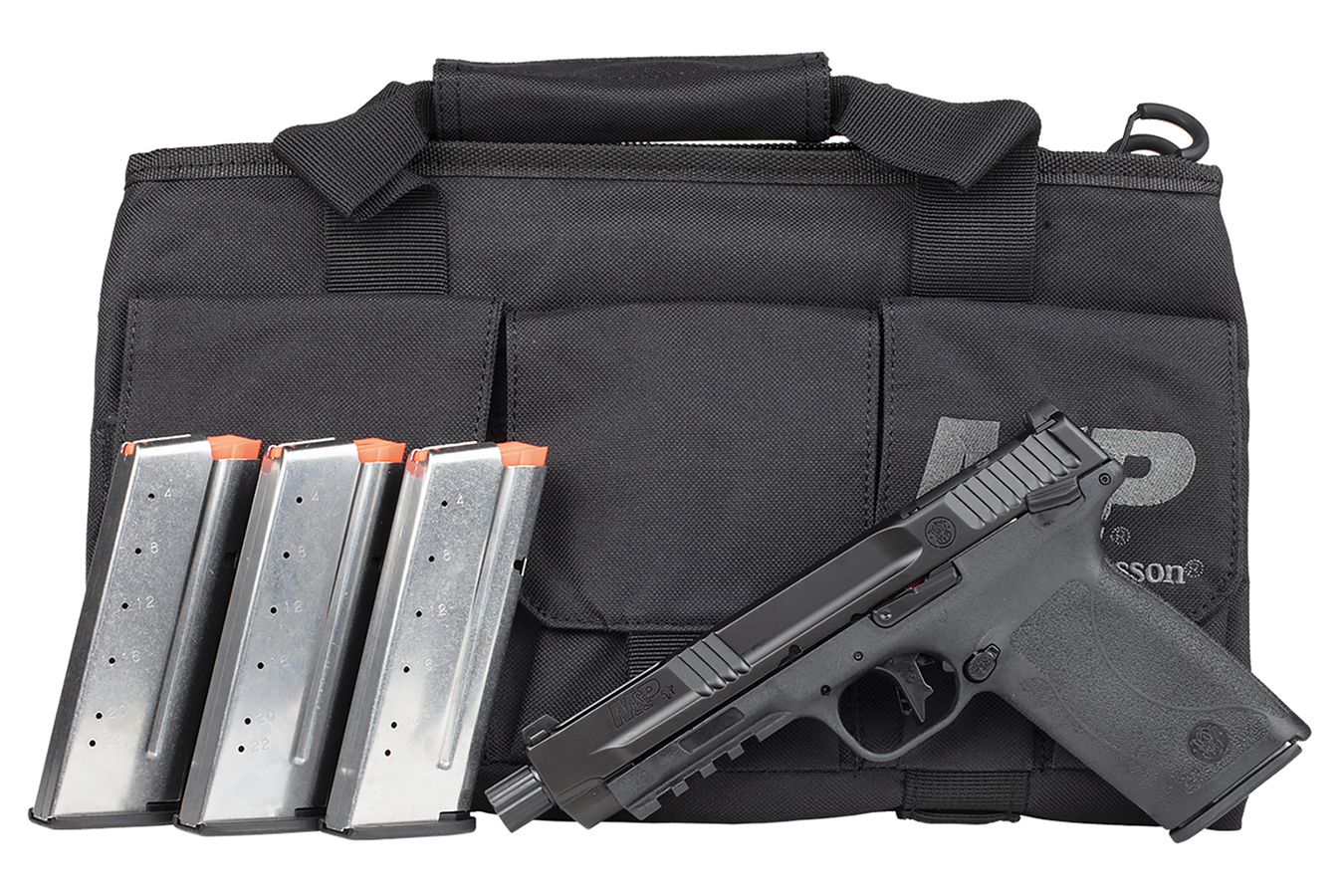 SMITH AND WESSON M&P 5.7 Full Size 5.7x28mm Pistol with Four Magazines and Range Bag