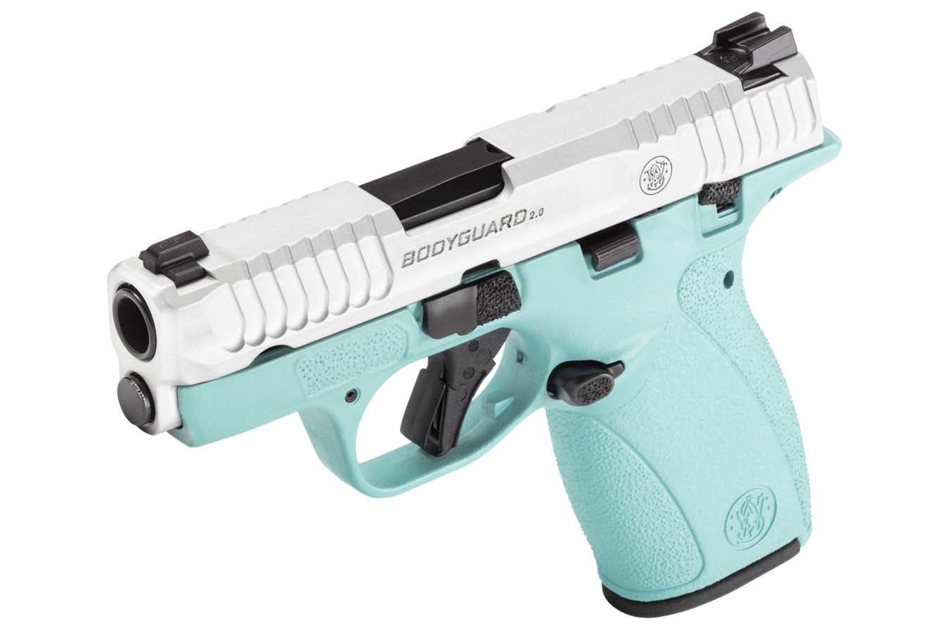 SMITH AND WESSON MP Bodyguard 2.0 380 ACP Semi-Auto Pistol with Robins Egg Blue Frame