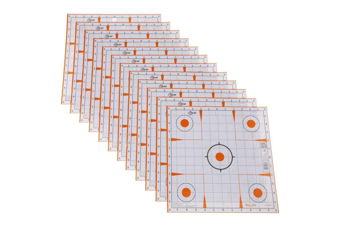ALLEN COMPANY EZ AIM Paper 12x12 Sight-In Grid, 13-Pack