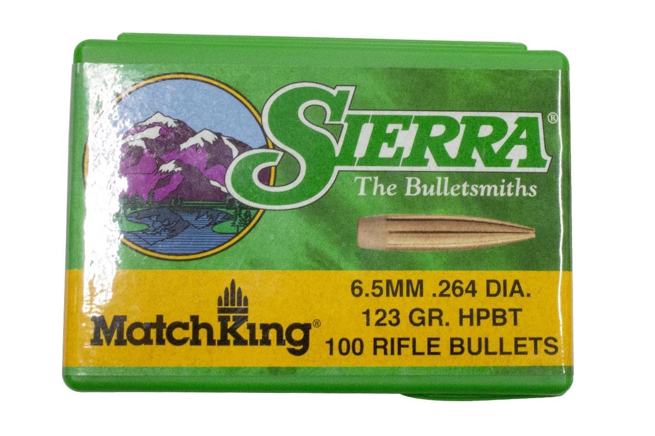 SIERRA BULLETS 6.5 Creedmoor 123 Grain HPBT MatchKing 100/Box