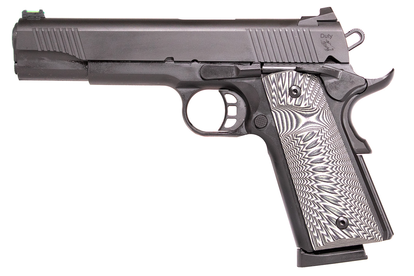 TISAS 1911 Duty B45 45 ACP Full-Size Pistol with Black Cerakote Finish and G10 Target