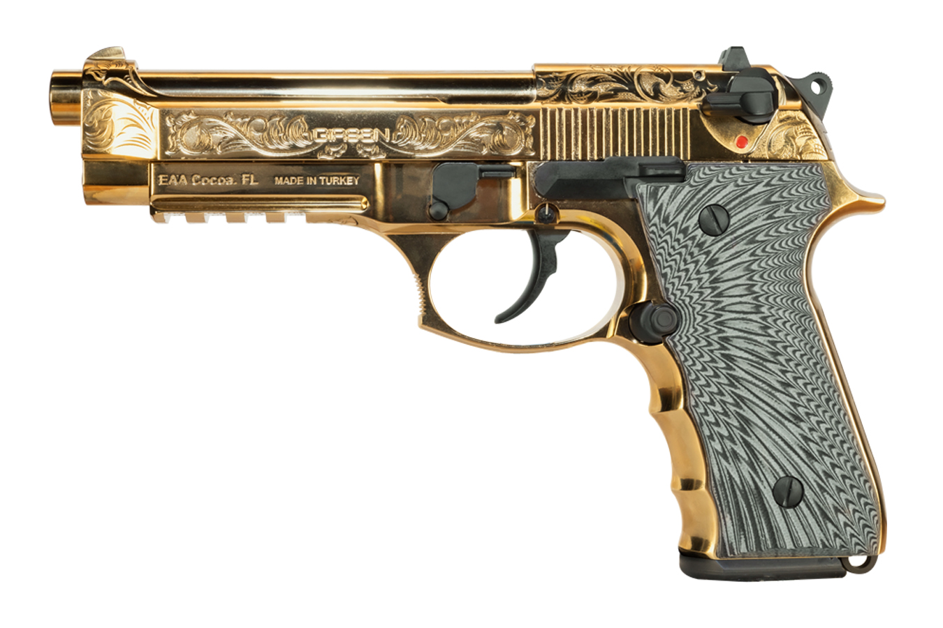 GIRSAN Regard MC Deluxe 9mm DA/SA Pistol with Gold Plating