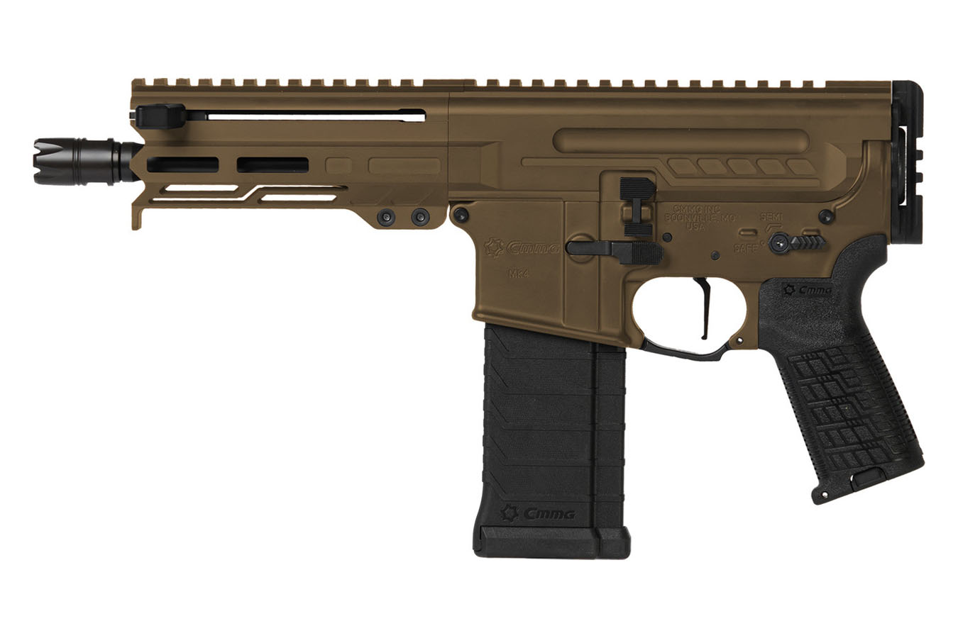 CMMG Dissent MK4 5.7x28mm AR Pistol with Midnight Bronze Finish and 6.5 Inch Barrel