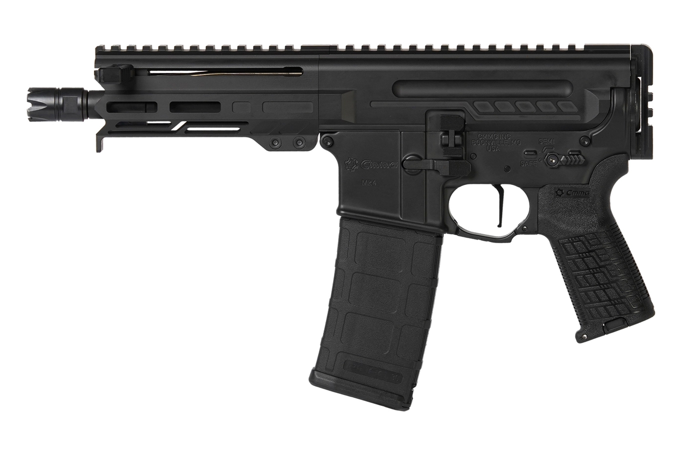 CMMG Dissent MK4 5.56mm AR Pistol with Armor Black Cerakote Finish and 6.5 Inch Barre