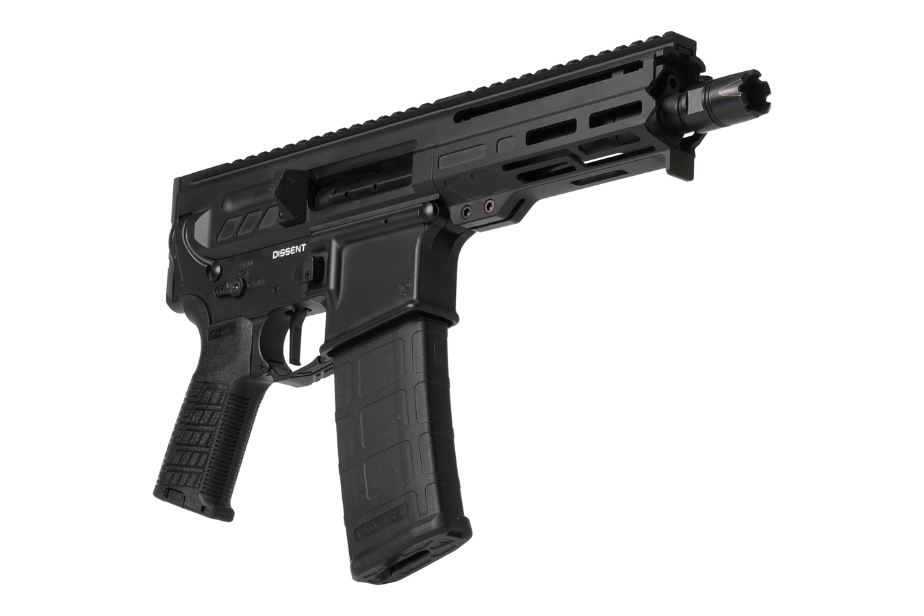 CMMG Dissent MK4 5.56mm AR Pistol with Armor Black Cerakote Finish and 6.5 Inch Barre