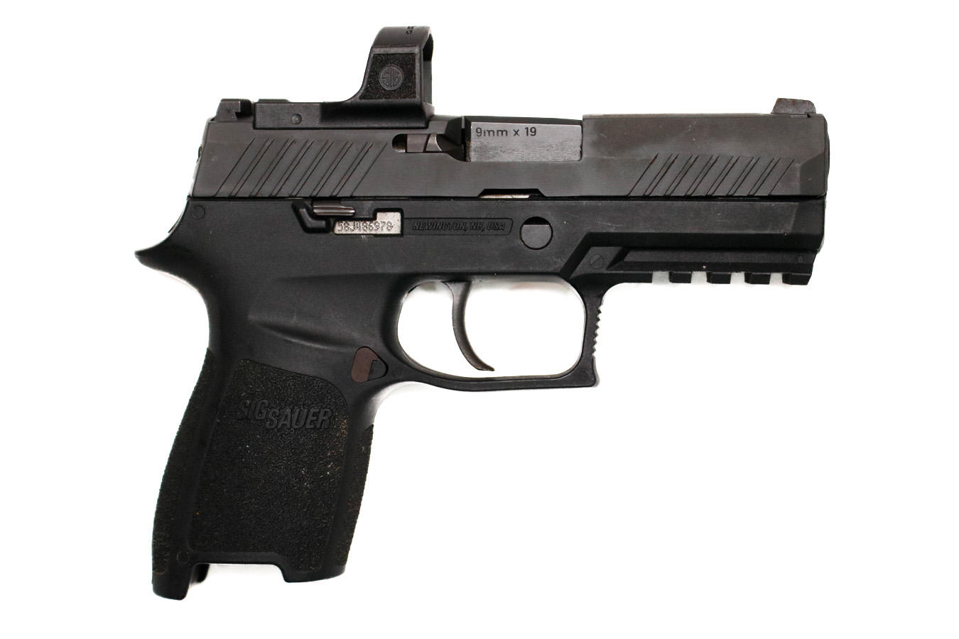 SIG SAUER P320 Compact 9mm Police Trade-In Pistol with Sig Romeo Reflex Sight