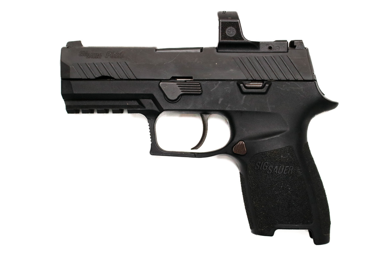 SIG SAUER P320 Compact 9mm Police Trade-In Pistol with Sig Romeo Reflex Sight
