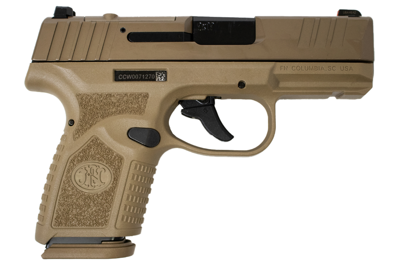 FNH Reflex MRD 9mm Optic Ready Pistol with Four 10-Round Magazines and Viridian Gree