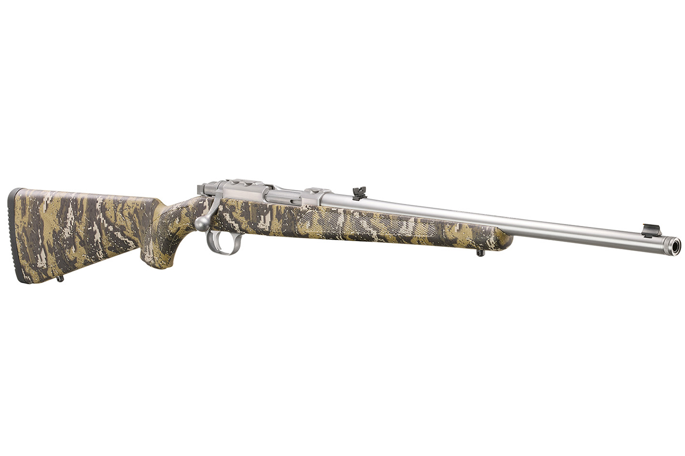 RUGER 77/357 357 Magnum Bolt-Action Rifle with Desolve Bare Reduced Camo Synthetic Stock