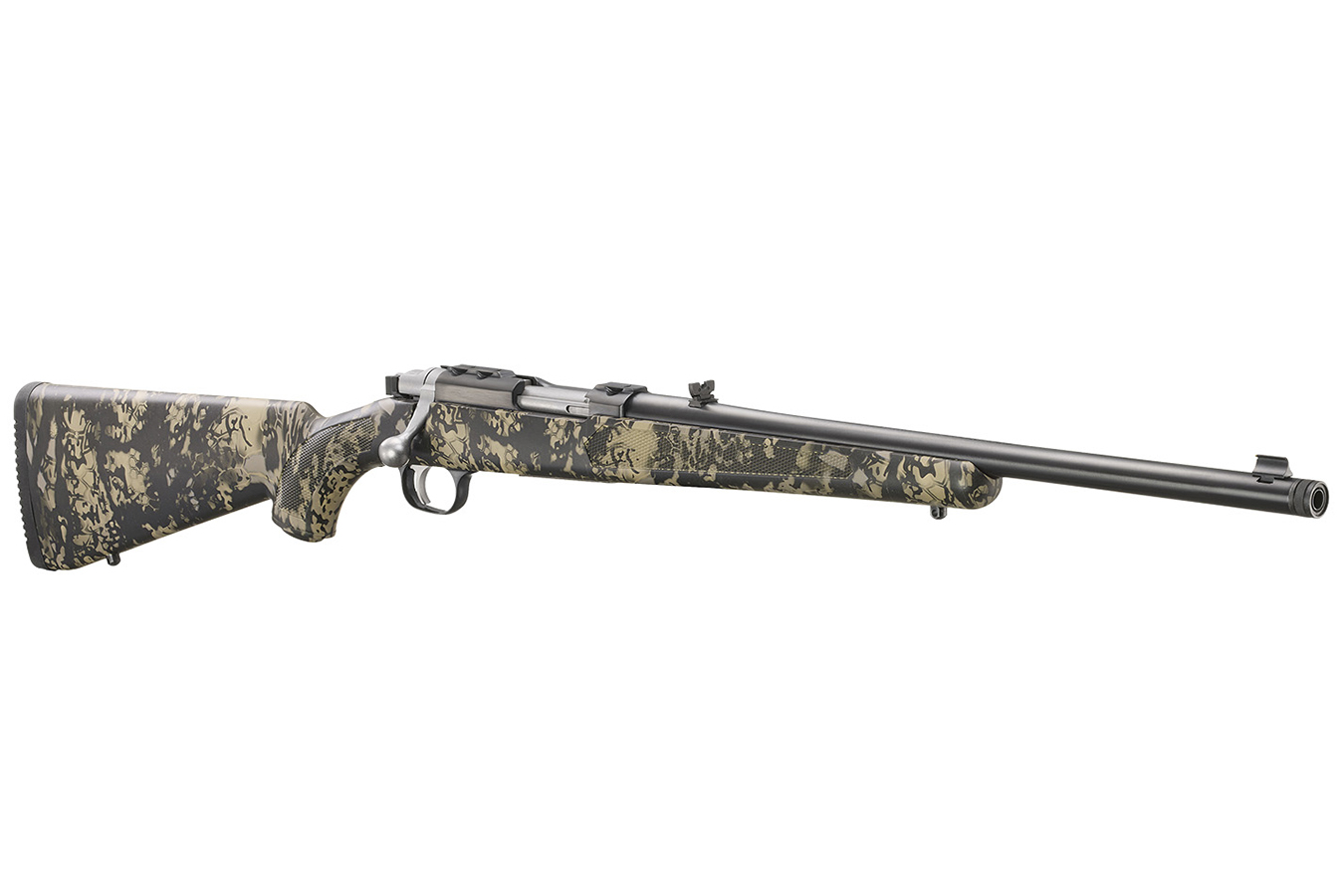 RUGER 77/357 357 Magnum Bolt-Action Rifle with Kryptek Obskura Nox Camo Synthetic Stock