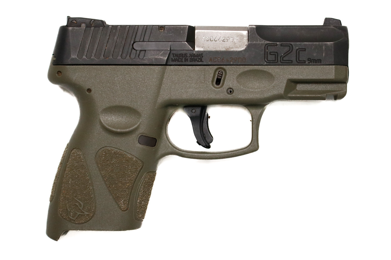 TAURUS G2C 9mm Police Trade-In Pistol with OD Green Frame