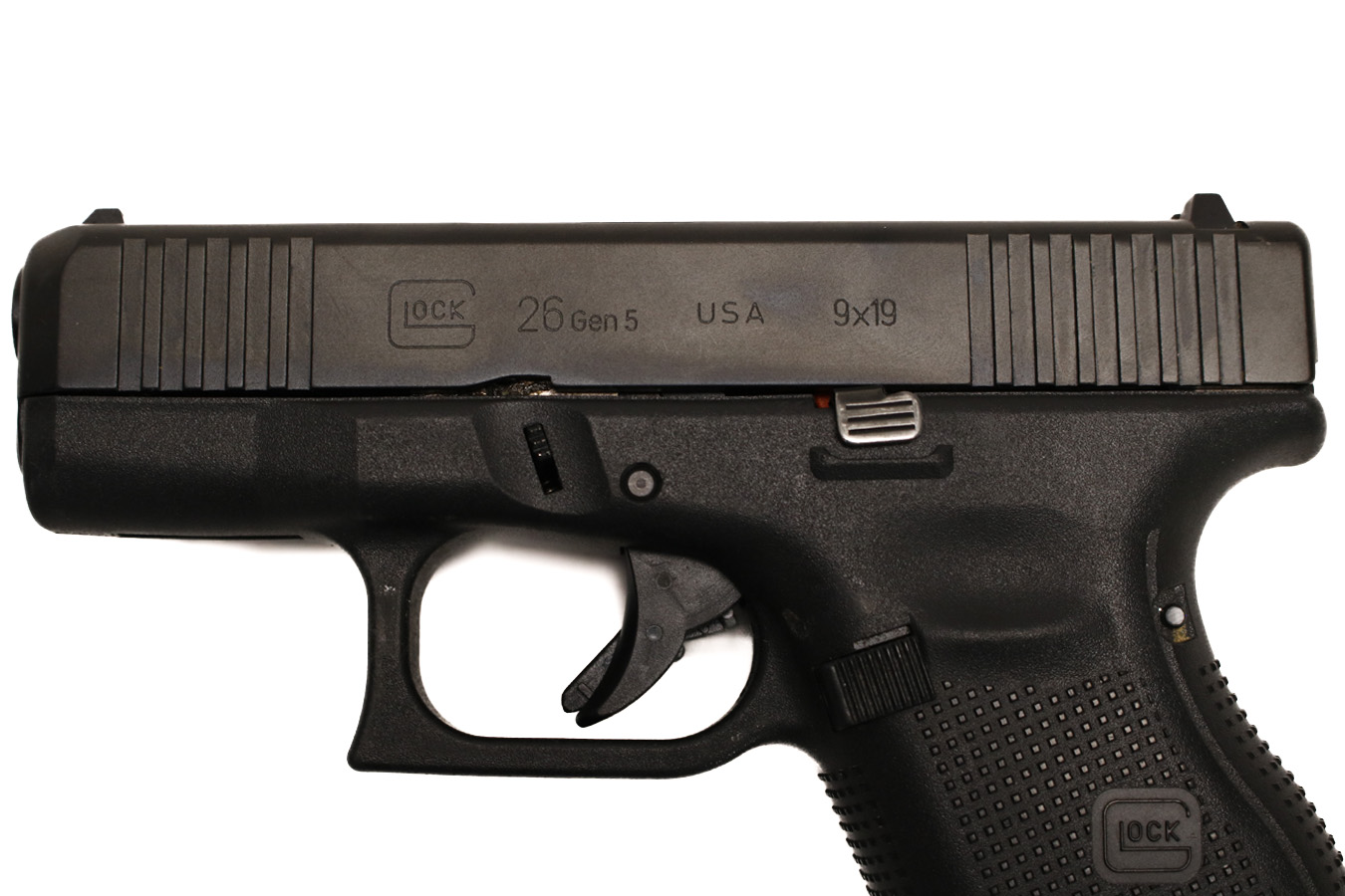 GLOCK 26 Gen 5 9mm Police Trade-In Pistol with Front Serrations