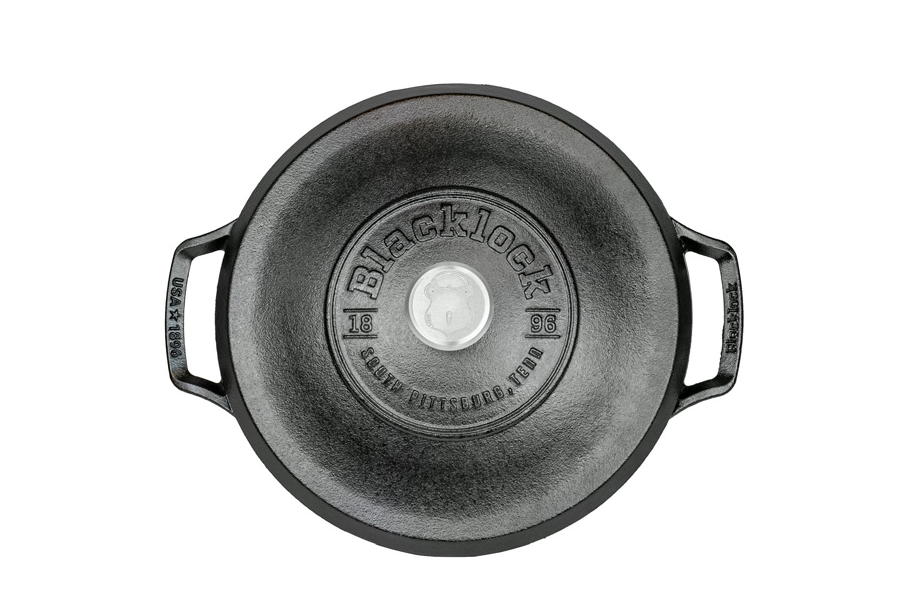 LODGE COOKWARE Blacklock *02* 5.5 Quart Triple Seasoned Cast Iron Dutch Oven