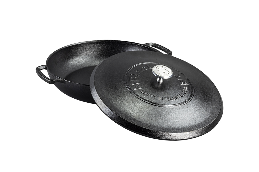 LODGE COOKWARE Blacklock *17* Triple Seasoned Cast Iron Braiser With Lid