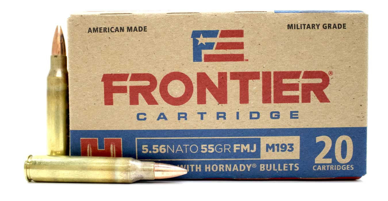 HORNADY 5.56 NATO 55 gr FMJ (M193) Frontier 20/Box