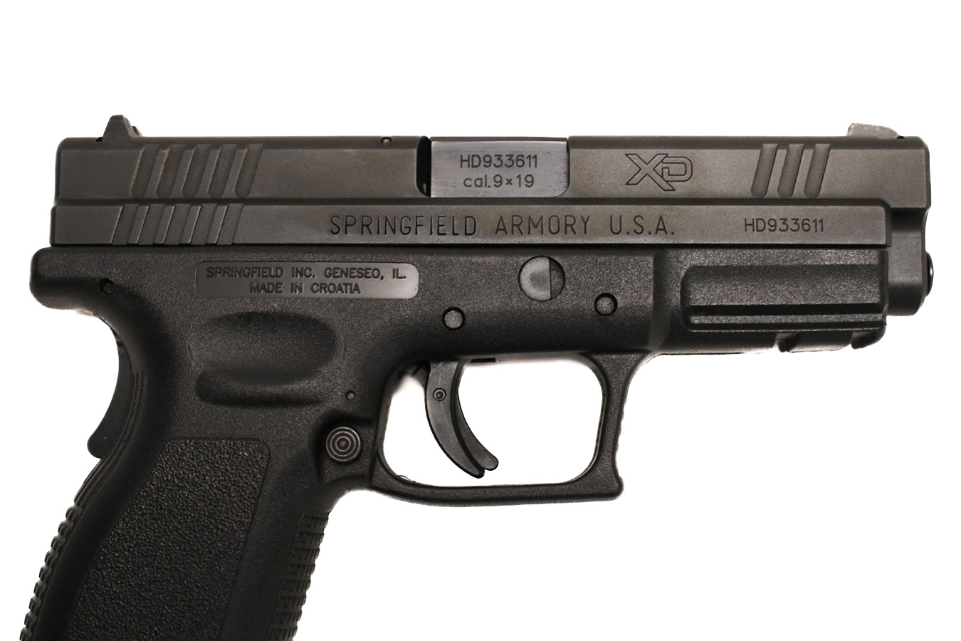 SPRINGFIELD XD-9 9mm Police Trade-In Pistol