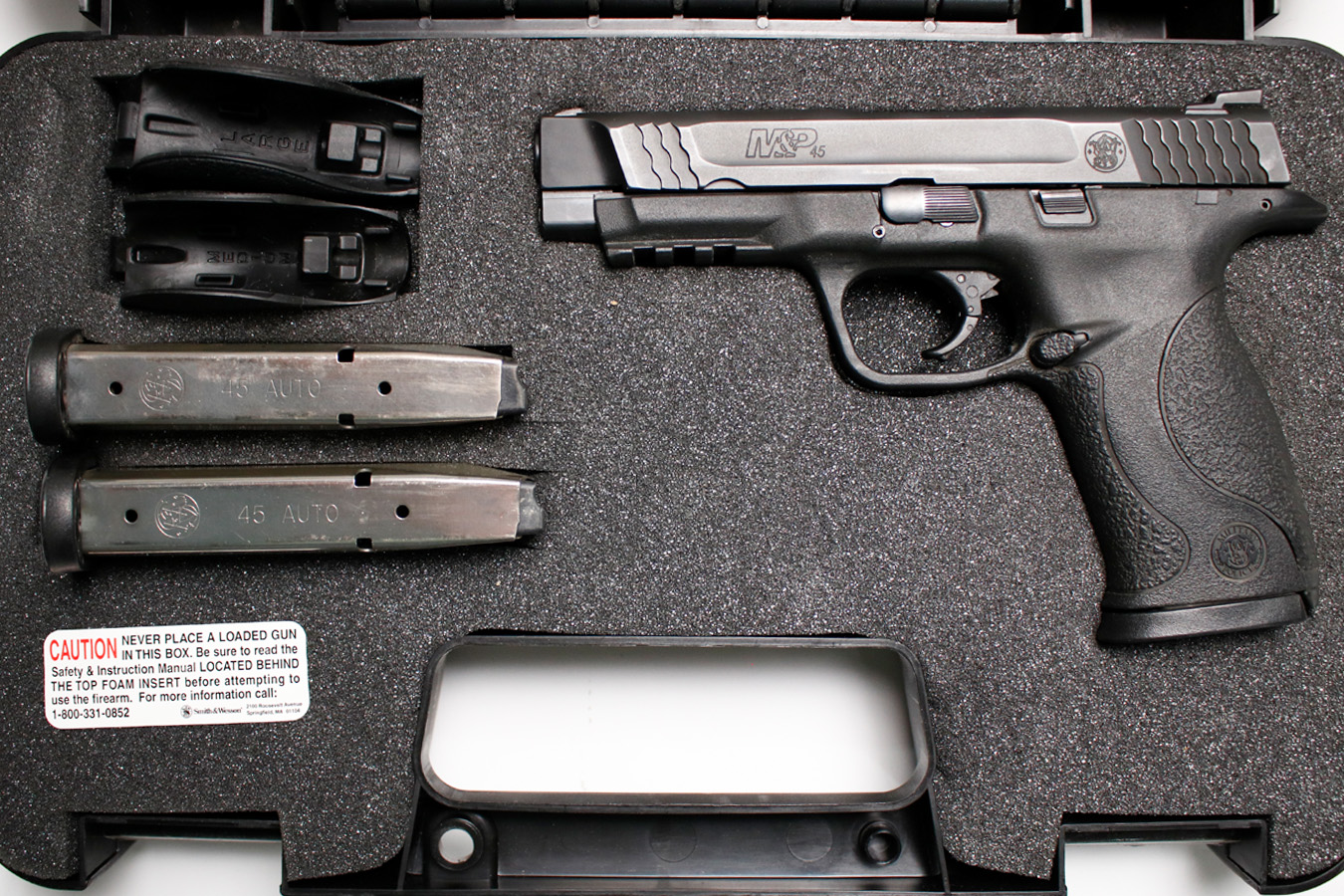 SMITH AND WESSON M&P45 Gen1 45 ACP Police Trade-In Pistol with Three Magazines and Original Box