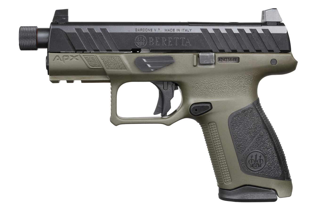 BERETTA APX-A1 Compact Tactical 9mm Optic Ready Pistol with Threaded Barrel