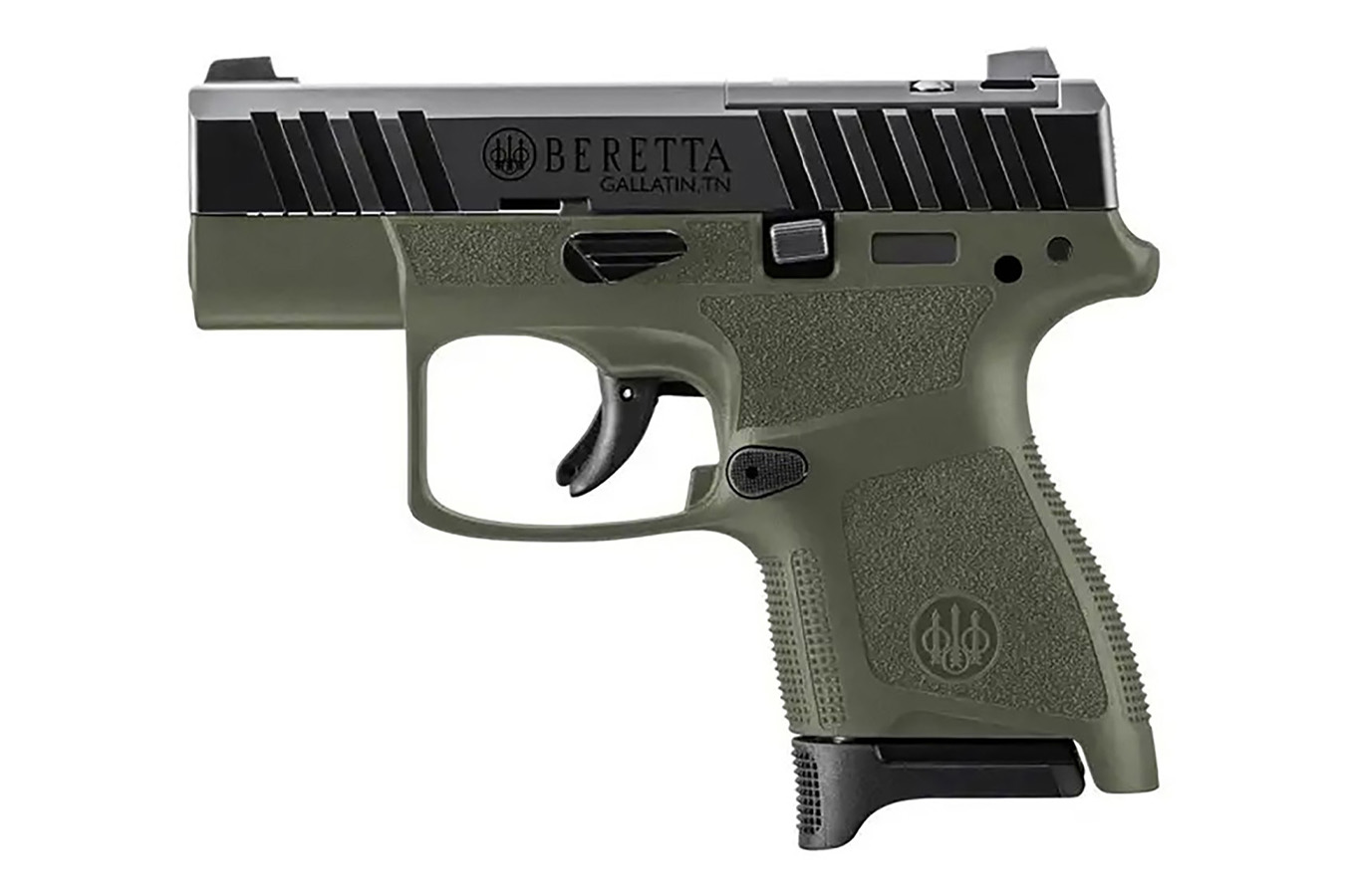 BERETTA APX-A1 Carry 9mm Optic Ready Pistol with OD Green Frame and  Black Slide