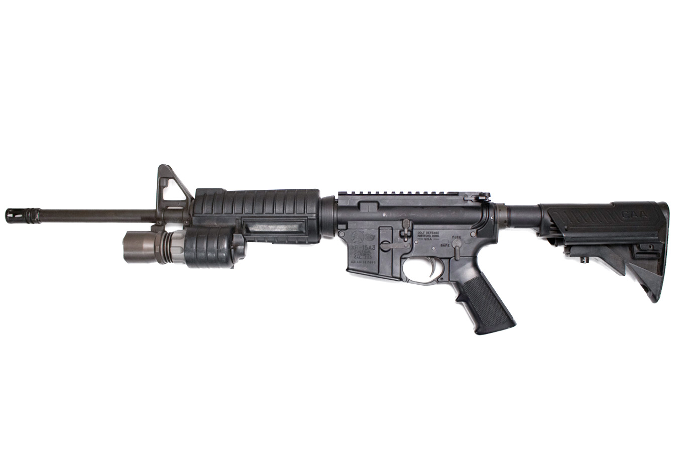 COLT AR-15A3 5.56 Police Trade-In Rifle with Military/Government Restricted Rollmark and Weapon Light (No Magazine)