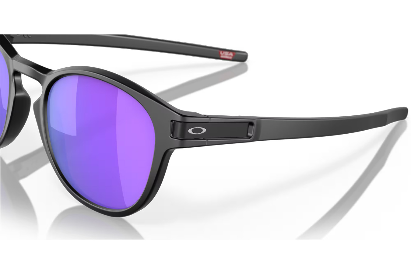 OAKLEY Latch Sunglasses with Matte Black Frame and Prizm Violet Lenses