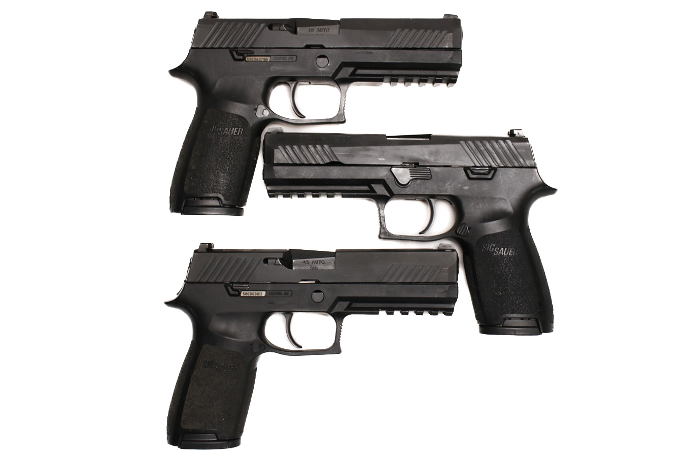 SIG SAUER P320 Full-Size 45 ACP Ferndale PD Engraved Police Trade-In Pistols (Good Condition)