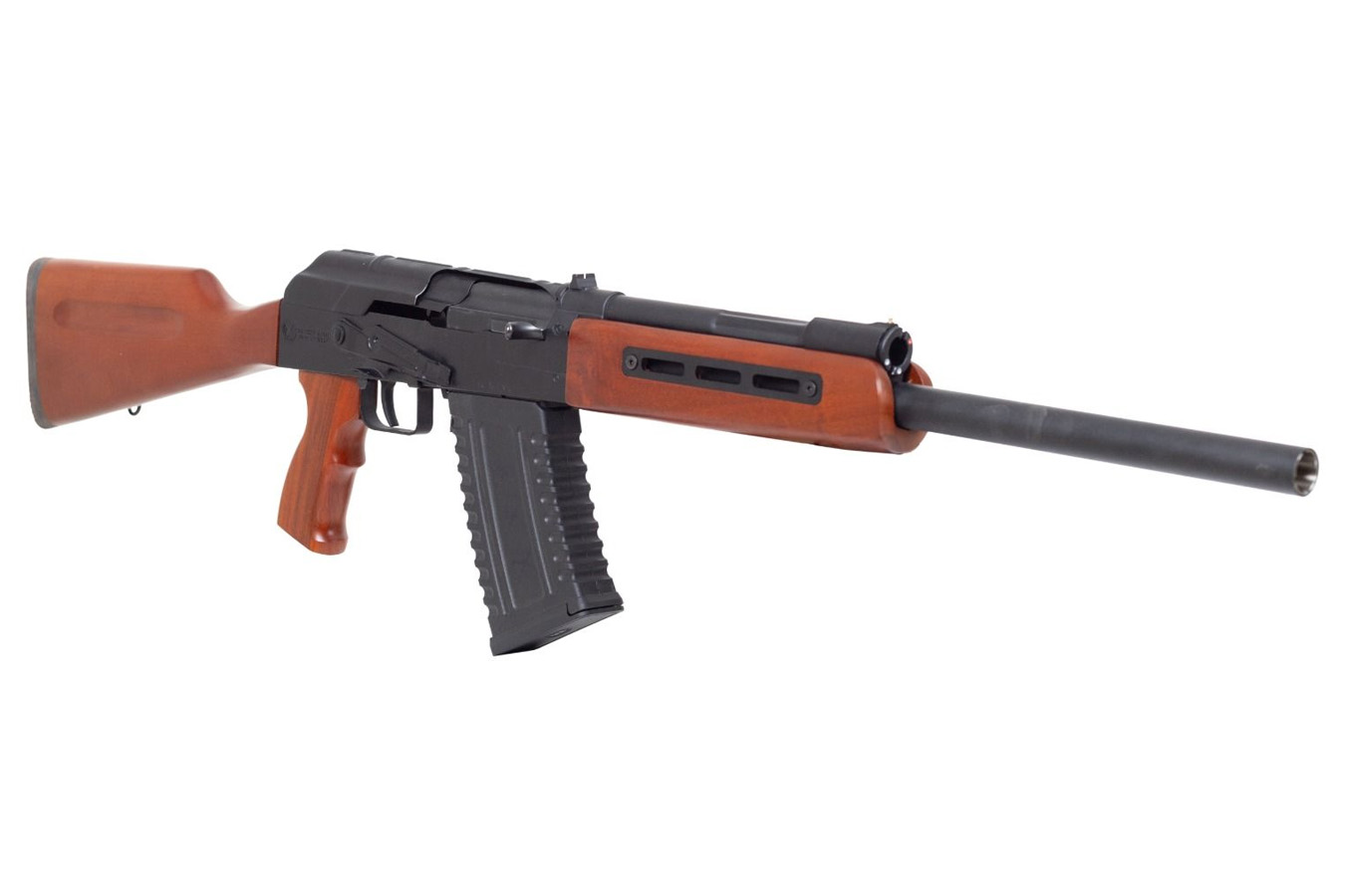 PANZER ARMS AK-12 Tactical Semi-Auto 12 Gauge Shotgun with Red Wood Furniture