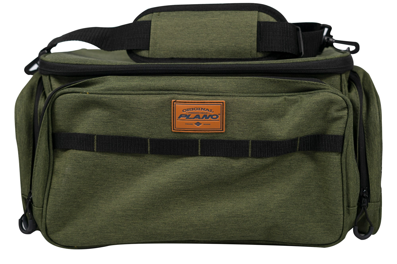 PLANO MOLDING Large Size Fishing Tackle Bag with Two 3700 Size Stowaways - Heathered Green