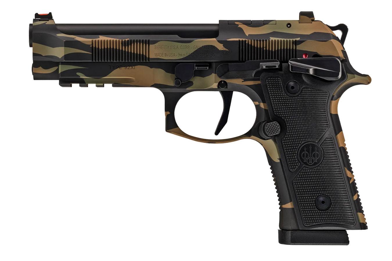 BERETTA 92XI 9mm Semi-Auto Pistol with Vietnam Tiger-Stripe Camo Finish