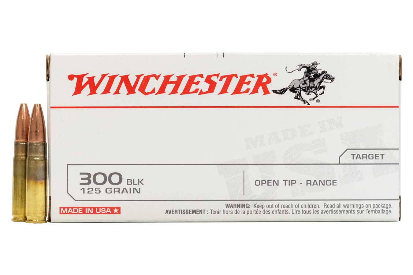 WINCHESTER AMMO 300 AAC Blackout 125 gr Open Tip Range 20/Box