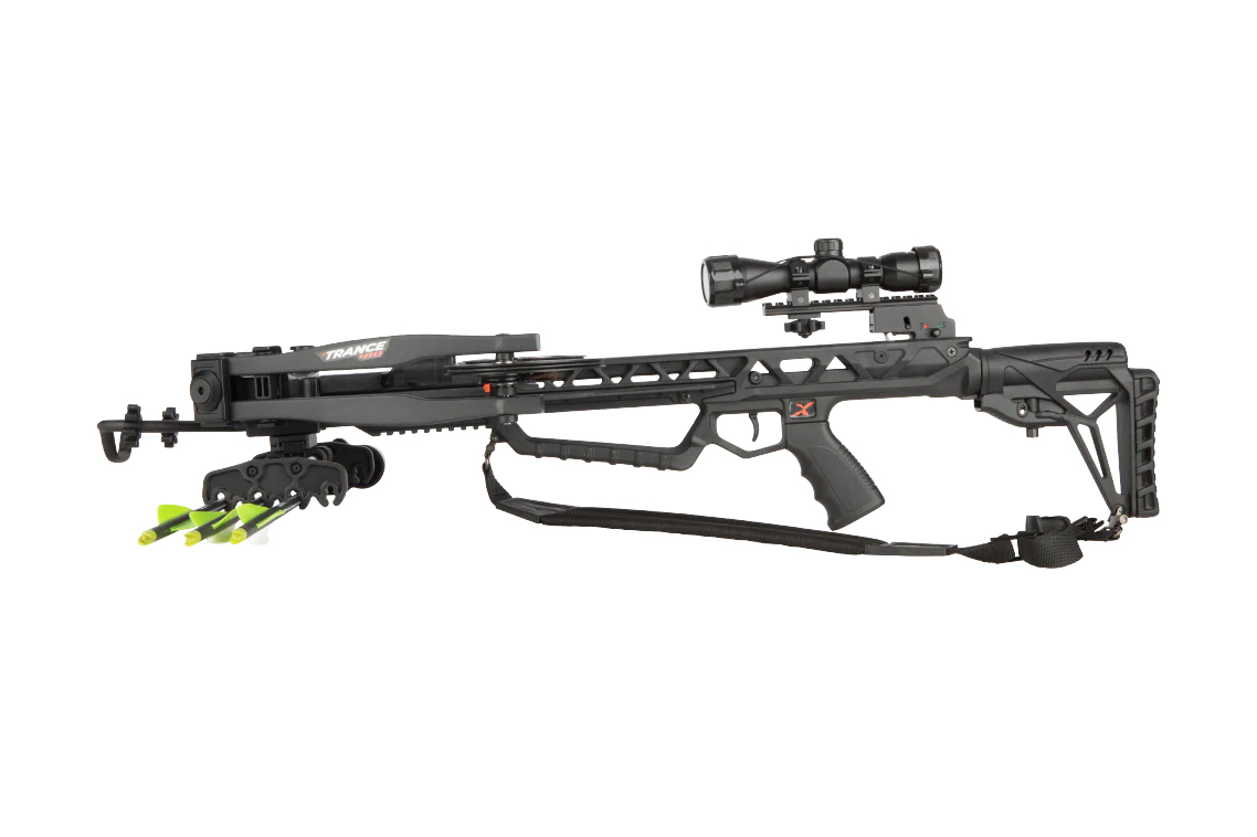 BEAR X Trance 410 Ready to Hunt Crossbow Package with Scope and 3 Arrows